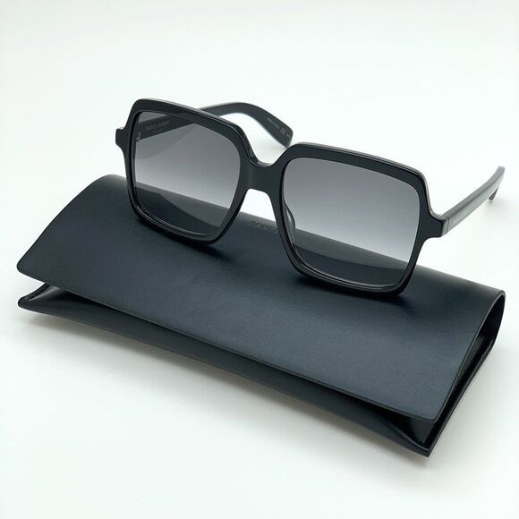 NEW Saint Laurent SL174 001 Black Gradient Oversized Women Sunglasses